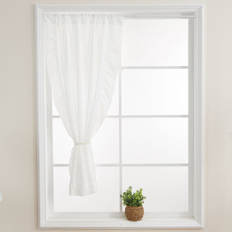French-Style Tencel Velvet Curtains With Sheer Lace Trim – Light-Filtering Elegance For Living Room, Bedroom & Bay Windows​_voghion.com