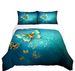 Set di biancheria da letto full size con stampa digitale di tessuti per la casa di alta qualità, farfalla blu, composto da quattro pezzi_voghion.com