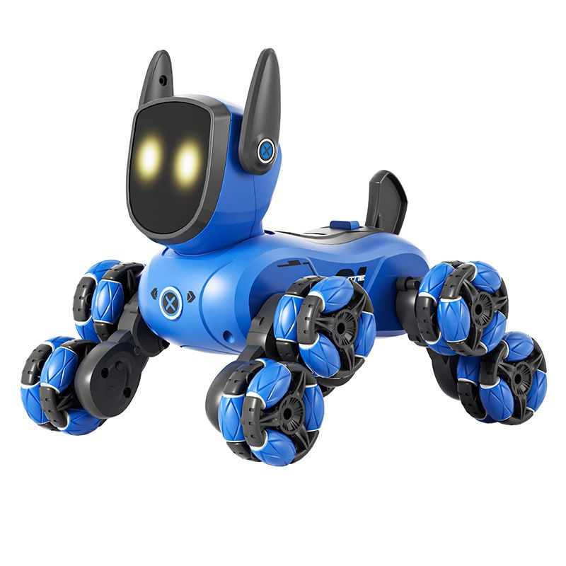 Neuer kleiner Mini-Roboterhund mit acht Rädern, multifunktional, ferngesteuert, intelligente Doppelsteuerung, interaktives Eltern-Kind-Spielzeug_voghion.com