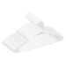 VEVOR Hangers, 0.2 In Ultra-Thin, 50 Pack White Plastic Hangers With Stable Triangular Top Structure & Wider Notch Design, Non-Slip Space Saving Hangers, Fit For T-Shirt, Shirt, Sling & Pant_voghion.com