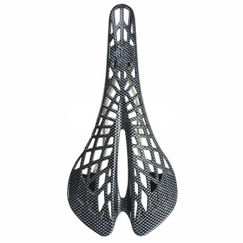 Bicycle Carbon Fiber Single Bike Comfortable Breathable Spider Cushion Riding Saddle_voghion.com