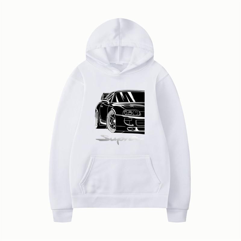 Autumn/Winter 2023 Pullover Hoodie Plush Sweater Hooded Fashion Black Letter Couple Sweater_voghion.com