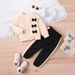 2024 girls' autumn new three-dimensional bow sweatshirt+casual pants two-piece set_voghion.com