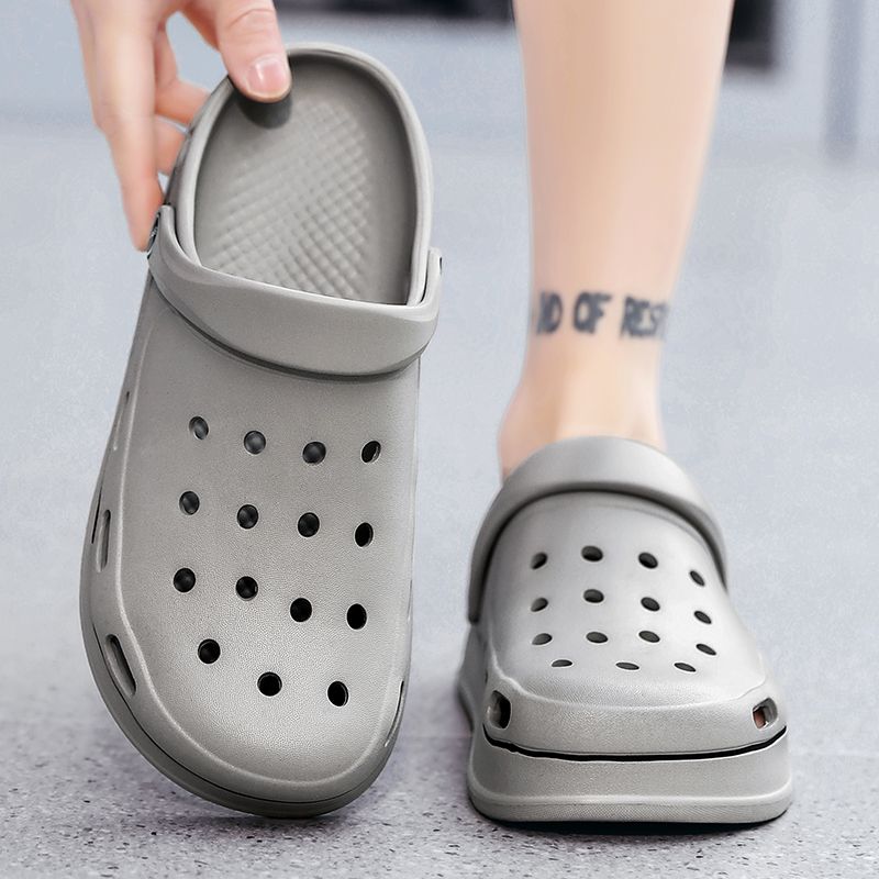 Sapatos masculinos respiráveis, tamancos leves, água, praia, esportes, chinelos de verão ao ar livre_voghion.com
