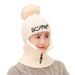 Cappello invernale da ciclismo da donna in maglia con fodera in pile, con protezione per le orecchie integrata, stile coreano, autunno_voghion.com