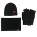 Winter hat, scarf, gloves, three piece set, plus velvet touch screen, outdoor cold proof, thickened knitted hat, three piece set_voghion.com