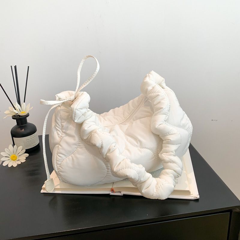 Versatile Crossbody Armpit Bag Dumpling Bag Women's New Trendy Large Capacity Commuting Single Shoulder Cotton Clothing Bag_voghion.com