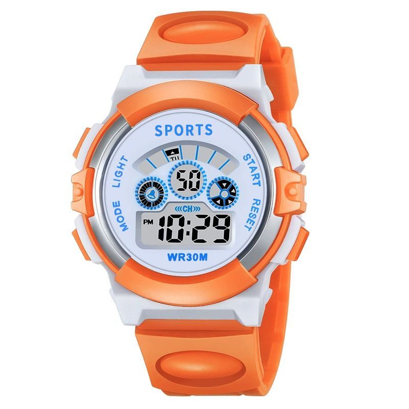 Trendy Kids' Watch - Fashionable Luminous Sports Watch For Girls With Alarm, Waterproof & Glow-in-the-Dark Display_voghion.com
