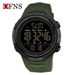 Digital Sports Watch With Alarm, Stopwatch, Countdown, Night Light, And 50m Water Resistance - Large Round Dial, Durable Resin Case, Rubber Strap_voghion.com