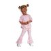 Babykleding Kinderjurk Meisjes lippen T-shirt bell bottoms broek pak met korte mouwen_voghion.com