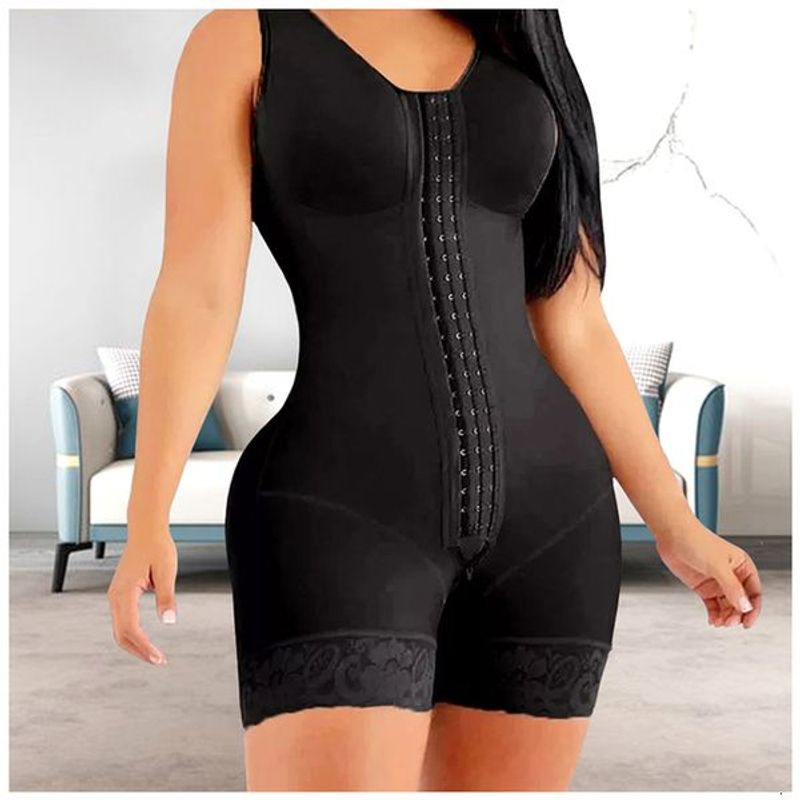 Taille Bauchformer Ganzkierper Shapewear Kompressiounsgürtel Fas Kolumbianesch Korrekturënnerwäsch Bauchkontroll Shaper Hënner_voghion.com