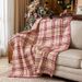 Couverture de canapé à carreaux mi-longs toutes saisons pour la sieste au bureau_voghion.com