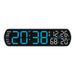 Reloj digital electrónico multifuncional con alarma LED y pantalla LED de escritorio 5512_voghion.com