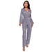 Dammekleeder Ins Style Déif V-Form Moud Casual Jumpsuit Laangärmlech Rimm Pailletten Jumpsuit Damen_voghion.com