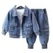 Moeder & Kinderen 2025 Denim Pak Lente Mode Lente En Herfst Baby Knappe Kinderen Tweedelige Set Jongens En Meisjes Babykleding Trend_voghion.com