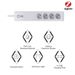 Tuya Smart Surge Protector EU Zigbee Outlet 4 Plugs and 2 USB Port Individual Control Works With Alexa Google Home_voghion.com