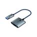 Kunjiuyou TF Plug En Play Dual Slot USB 3.0 Hoge snelheid gegevensoverdracht 2 in 1 camera Geheugenkaartlezer Computer_voghion.com