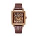 Oushiqie Square Brown Diamond Set Small Fashion Live Quartz Women's Watch_voghion.com