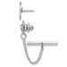Kelly Waters Rhodium-plated Masonic Tie Tac With Safety Chain_voghion.com