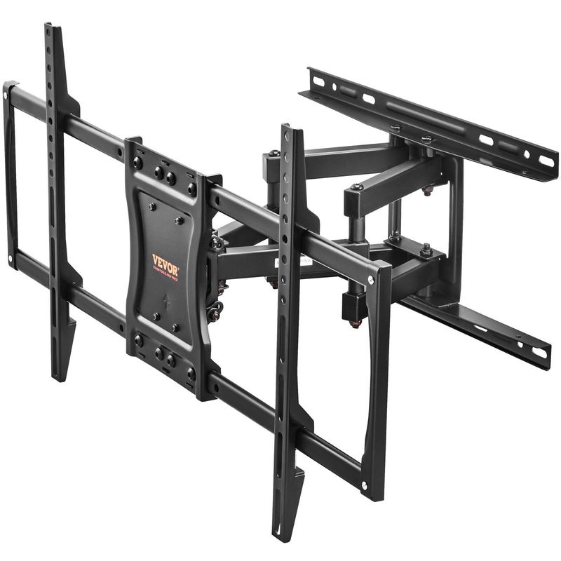 VEVOR Full Motion TV Mount Fits For Most 37-75 Inch TVs, Swivel Tilt Horizontal Adjustment TV Wall Mount Bracket With 4 Articulating Arms, Max VESA 600x400mm, Holds Up To 132 Lbs_voghion.com