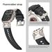 Watchbands Suitable For Watch9 Watch Band Functional Fluoridated Rubber Strap Stainless Steel Head Ultra Strap_voghion.com
