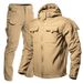 Men's Winter Shark Skin Softshell Jacket Set - Fleece Lined, Windproof, Tactical Outdoor Suit For Hiking, Military Enthusiasts_voghion.com