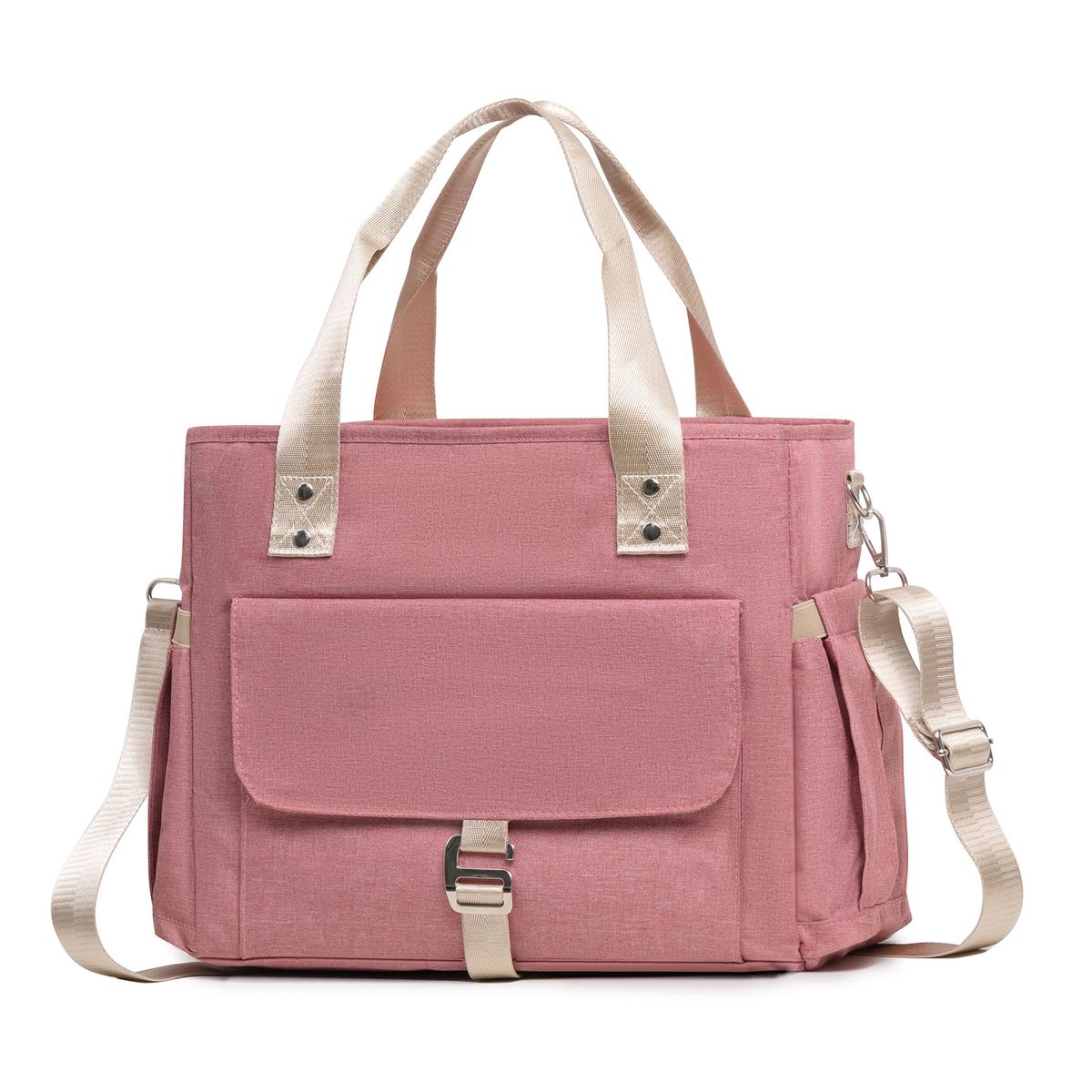 Rankinis pietų krepšys per petį, didelės talpos izoliuota dėžutė, rankinė su nuimamu dirželiu per petį, žygio pikniko krepšys_voghion.com