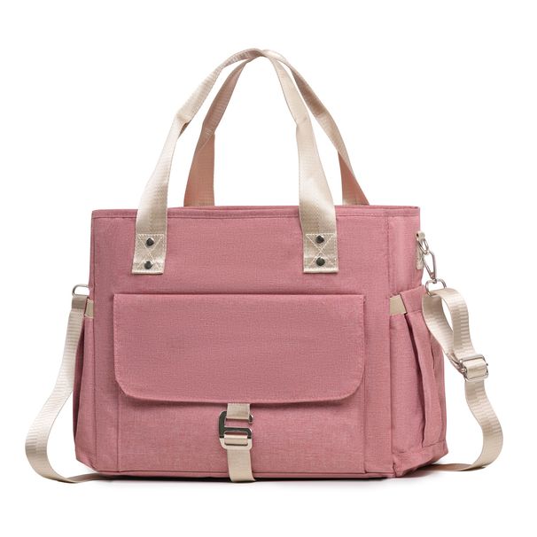 Rankinis pietų krepšys per petį, didelės talpos izoliuota dėžutė, rankinė su nuimamu dirželiu per petį, žygio pikniko krepšys_voghion.com