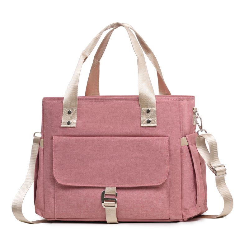 Handheld crossbody lunch bag, large capacity insulated box, handbag with detachable shoulder strap, hiking picnic bag_voghion.com