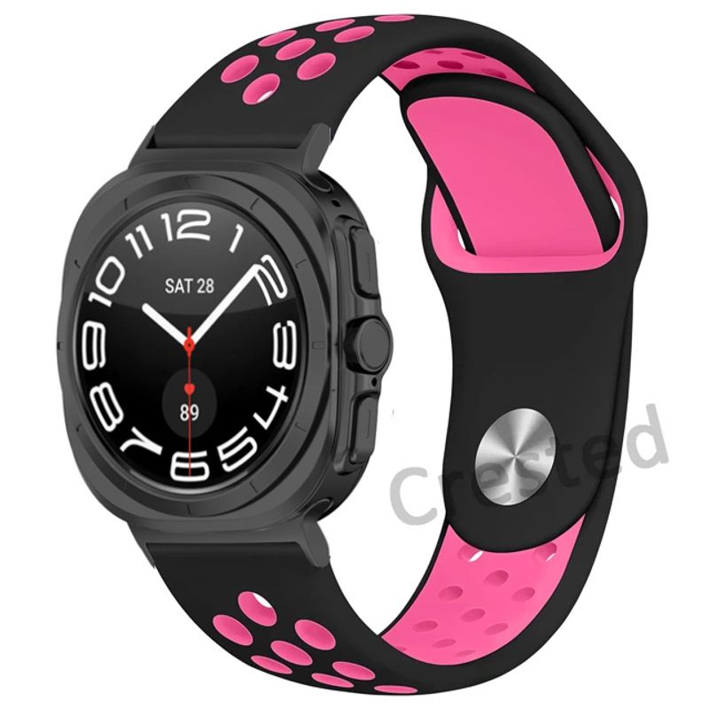 Samsung Galaxy Watch 7 Ultra 47mm Bileklikler Kemer Nefes Alabilir Silikon Spor Correa Bilezik Galaxy Watch Ultra Kayış_voghion.com