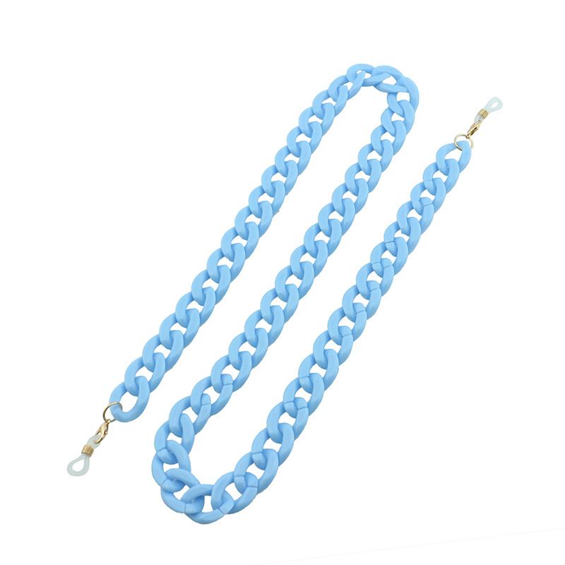 Gattara Candy Color Acrylic Colorful Glasses Mask Chain Glossy 9 Colors_voghion.com