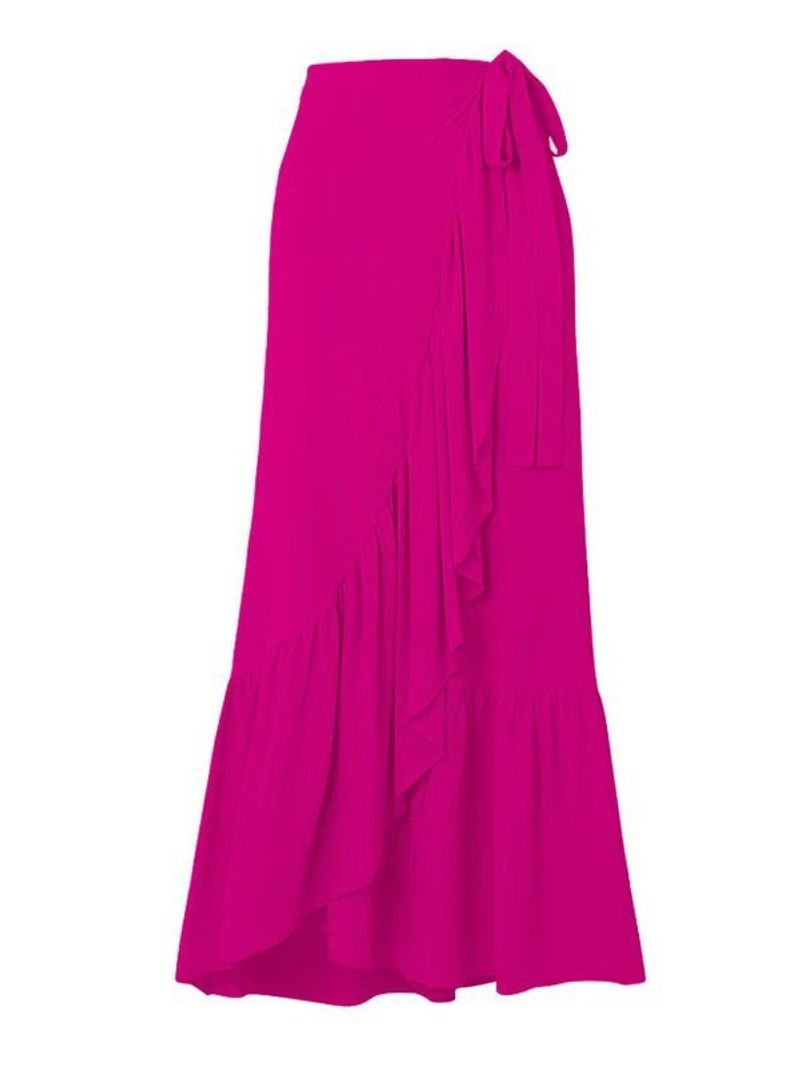 Abbigliamento da donna, costume da bagno intero con gonna in rete e fiori tridimensionali_voghion.com