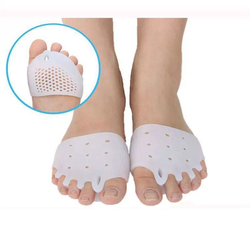 Silicone Foot Cover Five Toe Full Set Hallux Valgus Corrector Honeycomb Forefoot Pad Non Slip Breathable Toe Overlap Separator_voghion.com