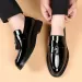Men Business Dress Casual Fashion Elegant Formal ShoesSlipon Evening Loafers Party Tassel Leather Shoes Wedding 240614_voghion.com