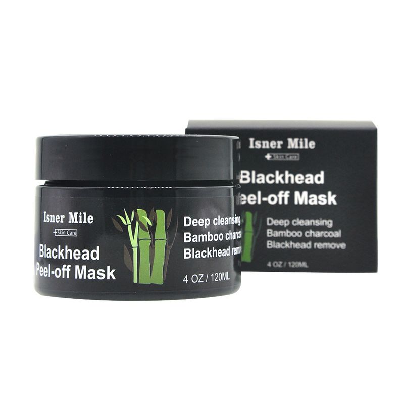 Tovarniško izdelana kozmetika Maska za obraz iz črnega blata iz bambusa in oglja Blackhead Peeloff Mask_voghion.com
