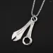 Pendant Necklaces Titanium Steel Men's Fashion Retro Necklace Motorcycle Wrench Tool Punk Hip Hop Personality Jewelry_voghion.com