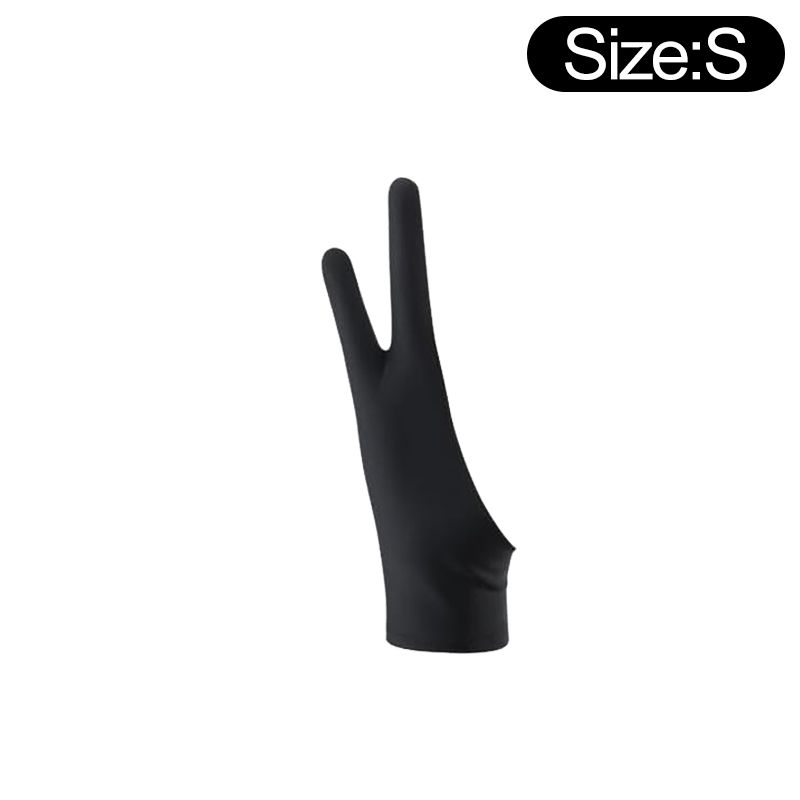 Anti-Touch-Zwei-Finger-Hand für iPad-Tablet-Bildschirm-Touch-Malhandschuhe, Kunstbedarf, Zeichnen, rechter/linker Handschuh_voghion.com