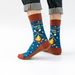 Men's socks Autumn and winter new long tube happy socks lovers socks colorful leisure abstract_voghion.com