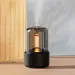 New Candlelight Aroma Diffuser Portable 120ML USB Air Humidifier Essential Oil Cool Mist Maker Fogger With LED Night Light_voghion.com