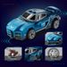 Mini Four-Grid Pull-Back Racing Sports Car Building Blocks Children's Toy Boys Kindergarten Reward_voghion.com