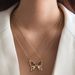 Collana magnetica con ciondolo a farfalla in cristallo Iparam a doppio strato, moda donna 2025, gioielli alla moda, regali_voghion.com