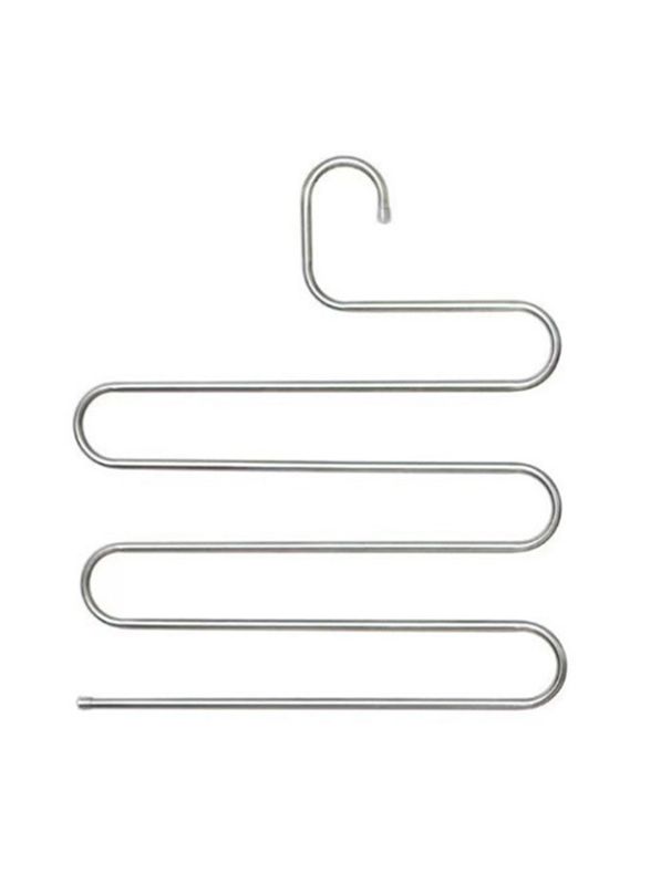 1PC Stainless Steel Pants Rack Five-Layer Multi-Functional Hanger Multi-Layer Pants Storage Rack_voghion.com