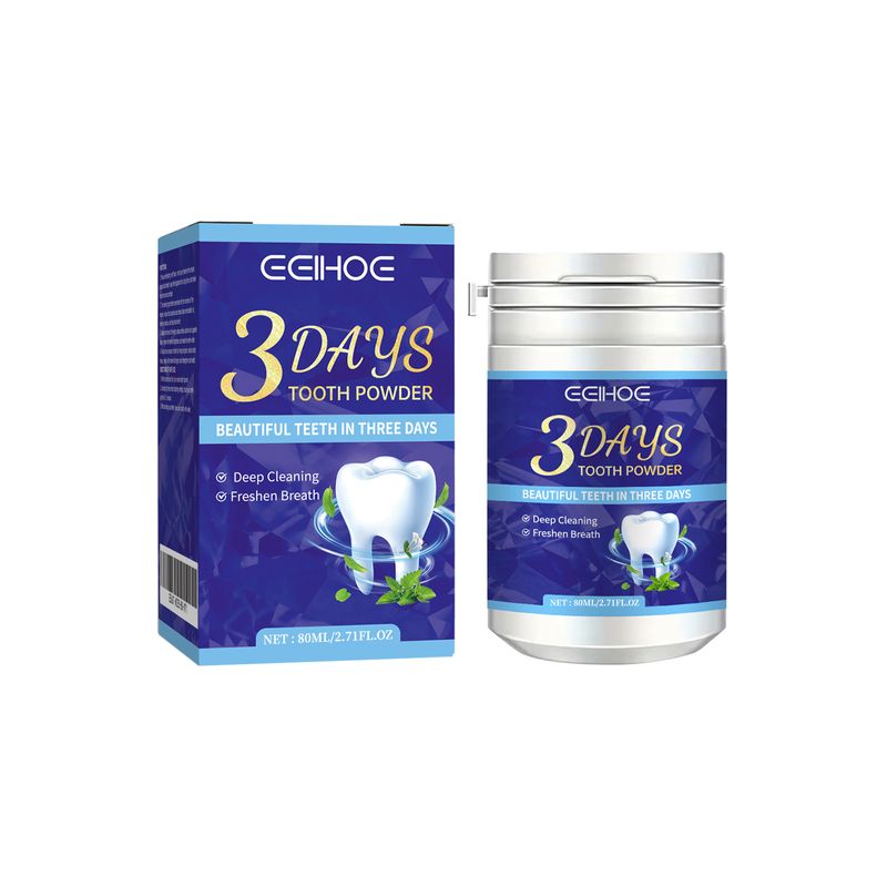 EELHOE Removes Tartar Whitens Teeth Cleans Odors Freshens Breath Tooth Cleaning Powder_voghion.com