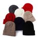 Cappello lavorato a maglia semplice alla moda per autunno e inverno, cappello di lana per esterni, uomo e donna, cappello caldo all'ingrosso, tinta unita_voghion.com