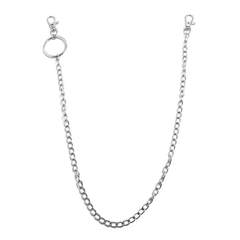 Men And Women's Jewelry Punk Metal Waist Chain Crossbody Hip Hop Multi Layered Versatile Long Fashion All Match Jeans Overalls Pendant_voghion.com