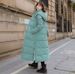Slim-Fit Longline Puffer Coat – Korean Winter Parka With Hood (White/Khaki/Green/Black, M-XXXL)_voghion.com