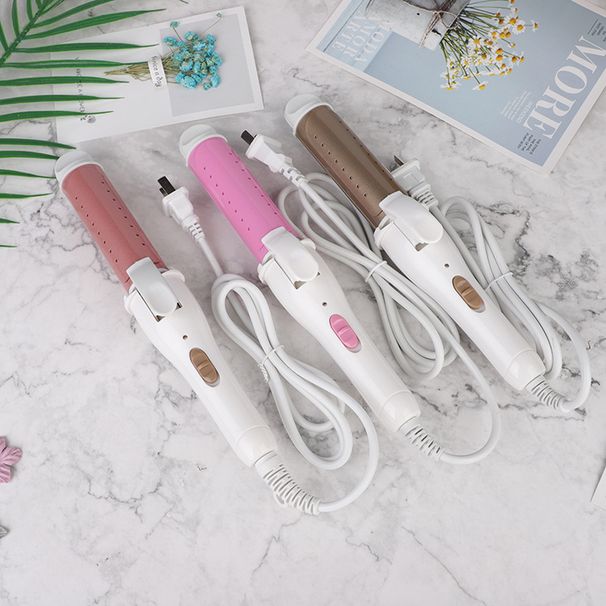 Grampo de cabelo duplo com cachos retos e fivela interna para pessoas preguiçosas, bastão de ondulação grande para estudantes coreanos_voghion.com