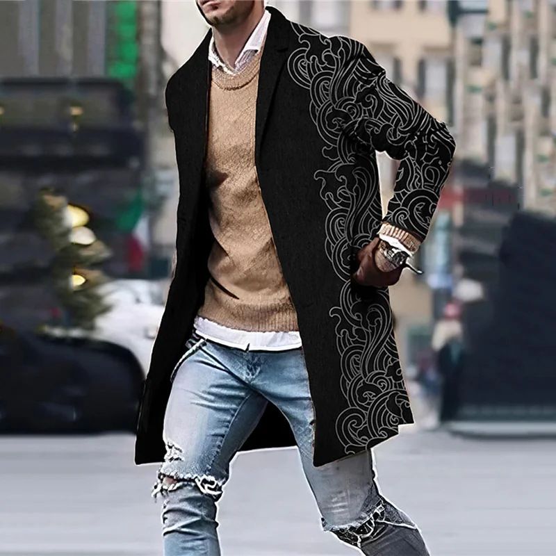 2024 Anzugkragentasche Herren Windjacke Wollmantel_voghion.com