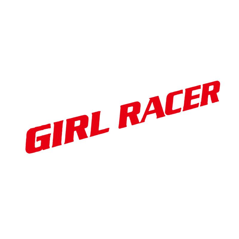 Autocollants pour voiture GIRL RACER femme coureuse texte personnalisé autocollants pour vitres autocollants pour carrosserie voiture électrique autocollants pour moto_voghion.com