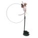 Aifiniao Special Upgraded Epoxy Suction Cup Steel Wire Long Rod Feather Teaser Wand Cat Toy_voghion.com